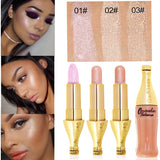 Fashion Cute Bottle Shape Gold Metallic Shimmer Highlighter