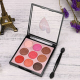 Lovely 9 Color Pearl Glitter Eye Shadow Powder Palette