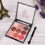 Lovely 9 Color Pearl Glitter Eye Shadow Powder Palette