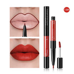 Professional 2 In1 Matte Lip Liner Makeup Cosmetics  Red Lip Gloss