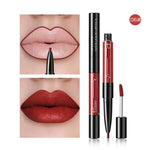 Professional 2 In1 Matte Lip Liner Makeup Cosmetics  Red Lip Gloss