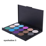 3 style Eye Shadow 15 Color Professional Nude Eyeshadow Palette